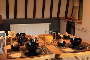 Table du petit-déjeuner à la Caravelle Table du petit-déjeuner à la Caravelle