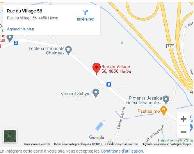 Plan et itinéraire pour rejoindre le gîte A la Caravelle